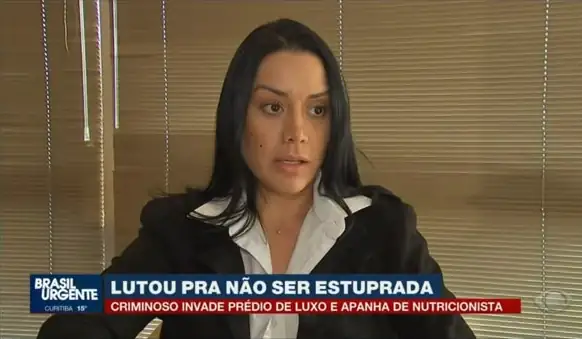 Jéssica Soares em entrevista ao Brasil Urgente, da Band
